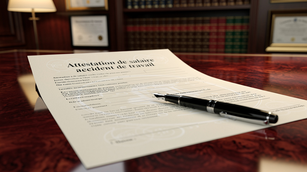 Attestation de salaire accident de travail : délais et procédures en 2026