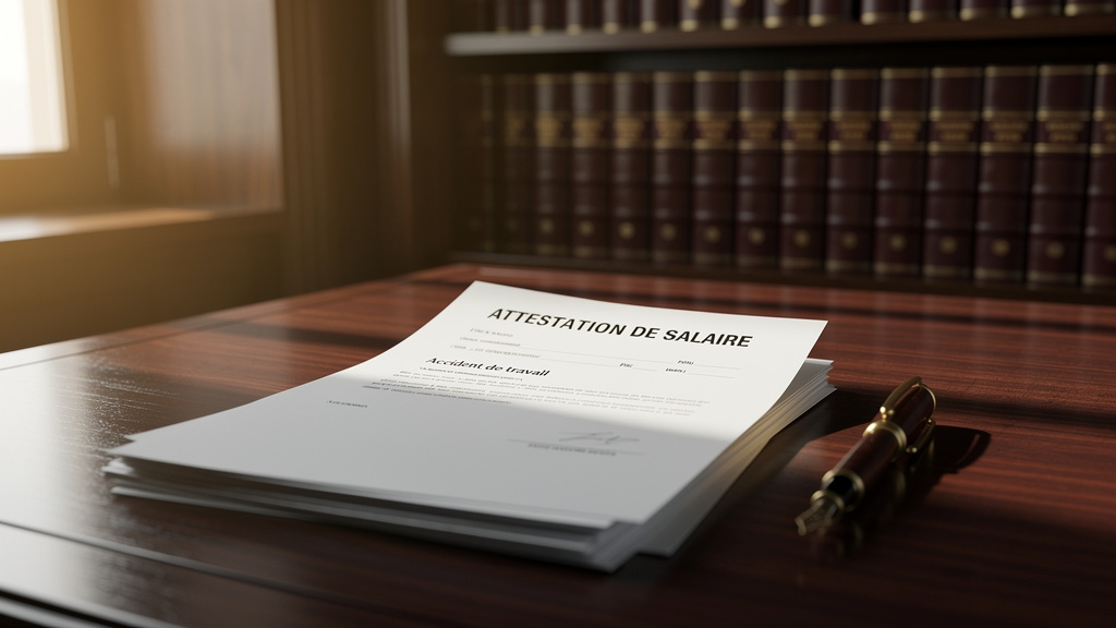 Les différences entre attestation de salaire et accident de travail